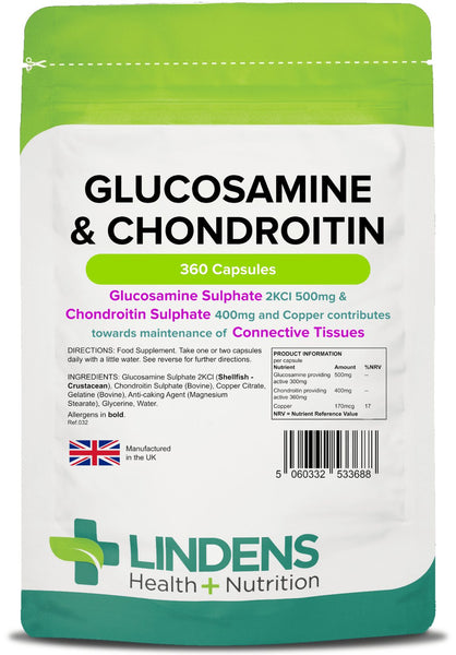 Glucosamina e condroitina 500-400 capsule (360 pacchetto)