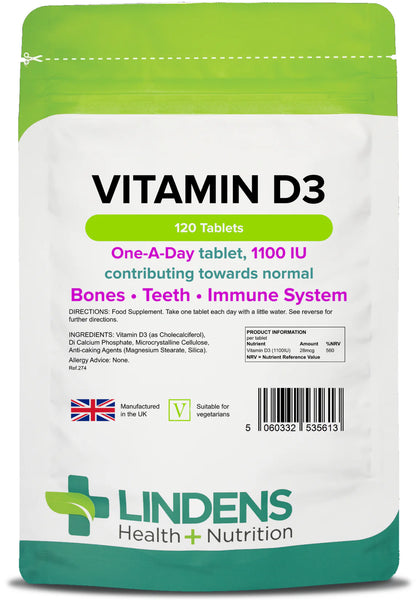 Compresse di vitamina D3 1000 IU (120 pacchetto)