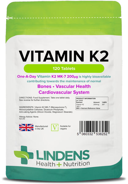 Vitamina K2 100mcg 120 compresse - vitamine autentiche