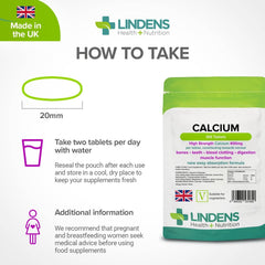 Calcium 400mg Tablets (100 pack) - Authentic Vitamins