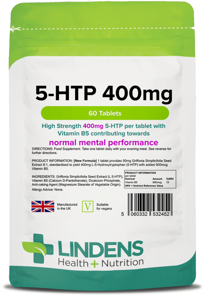 5 HTP 400 mg Tabletten (60 Pack) - authentische Vitamine