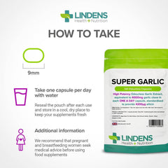 Ail 6000 mg de capsules sans odor super ail (pack 120) - vitamines authentiques