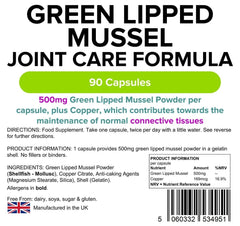 Capsule da 500 mg di cozze da 500 mg di Green Lipped - Vitamine autentiche