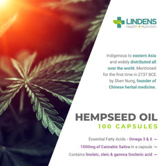 Hemp Seed Oil 1000mg Capsules (100 pack) - Authentic Vitamins