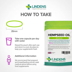 Olio di semi di canapa Capsule da 1000 mg (100 pacchetti) - vitamine autentiche