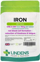 Compresse di ferro da 14 mg (pacchetto 360) - vitamine autentiche