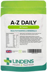 Tabletas diarias de multivitamina A a Z (90 paquete) - Vitaminas auténticas