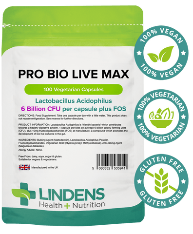 Pro Bio Live Max 6 miliardi di capsule CFU 100 Veg - Vitamine autentiche