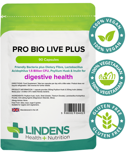 Pro Bio Live Plus (+Fibra dietetica) 90 Capsule - Vitamine autentiche