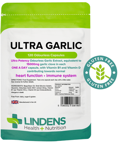 Ultra Garlic 15000mg Odourless Capsules (120 pack) - Authentic Vitamins