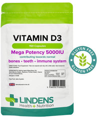 Cápsulas de vitamina D3 5000 (150 pacote) - vitaminas autênticas