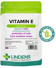 Capsule di vitamina E 100iu (200 pacchetti) - vitamine autentiche