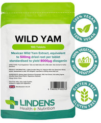 Compresse di yam da 500 mg selvatiche (100 pacchetti) - vitamine autentiche