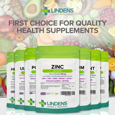 Citrato de zinco 50mg comprimidos (100 pacote) - vitaminas autênticas