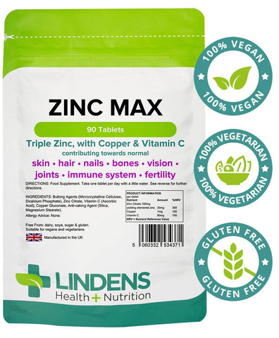 Compresse di zinco max (90 pacchetto) - vitamine autentiche