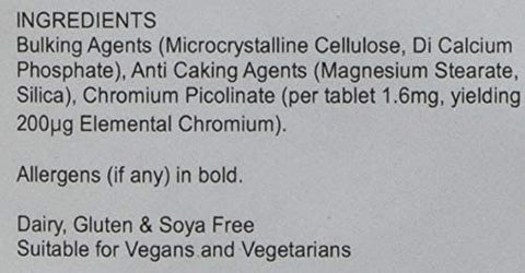 Lindens Chromium 500mcg Picolinate 100 Tablets - Authentic Vitamins