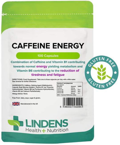Caffeine Energy 200mg Capsules (100 pack) - Authentic Vitamins