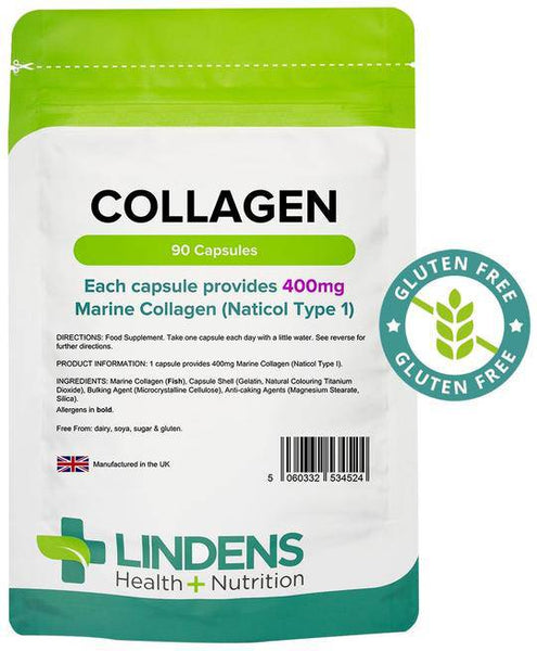 Collagen (Marine) 400mg Capsules (90 pack) - Authentic Vitamins