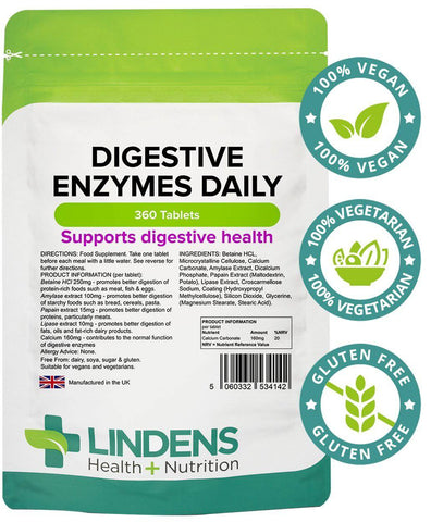 Digestive Enzymes Daily Tablets (360 Tablets) - Authentic Vitamins