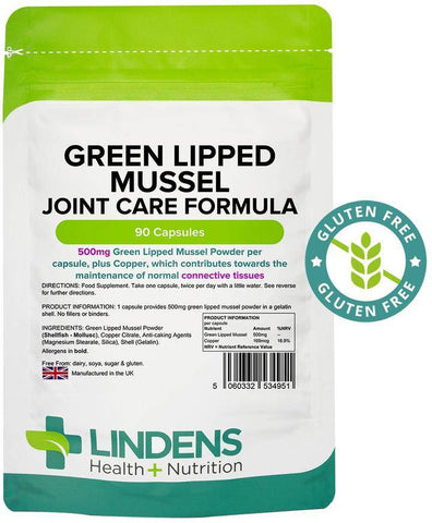 Green Lipped Mussel 500mg Capsules (90 pack) - Authentic Vitamins