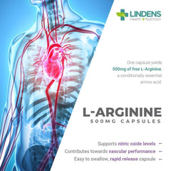 L-Arginine 500mg Capsules (90 pack) - Authentic Vitamins