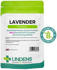 Lavender Essential Oil 80mg 60 Capsules - Authentic Vitamins