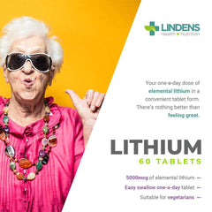 Lithium 5mg 60 Tablets - Authentic Vitamins
