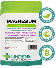 Magnesium Tablets (MgO 500mg) (500 pack) - Authentic Vitamins
