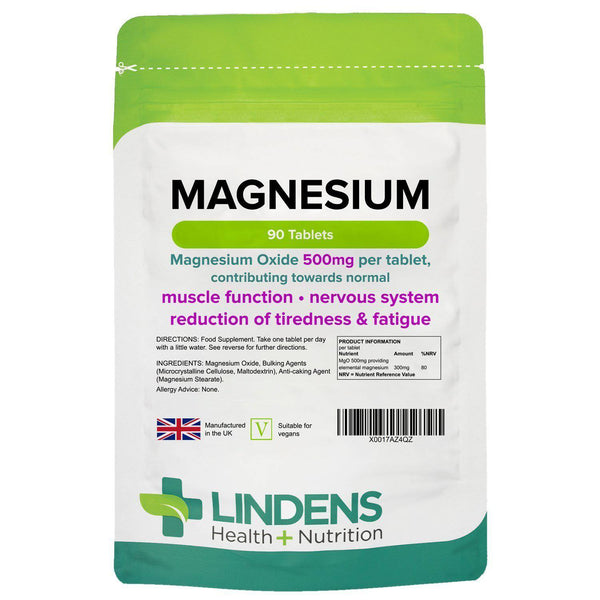 Magnesium Tablets (MgO 500mg) (90 pack) - Authentic Vitamins