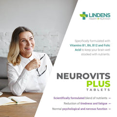 Neurovits Plus (B12 500mg + B1, B6, Folic Acid) Tablets (90 pack) - Authentic Vitamins