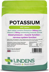 Potassium 200mg Tablets (500 pack) - Authentic Vitamins