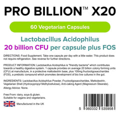 Pro Billion X20 60 Capsules - Authentic Vitamins