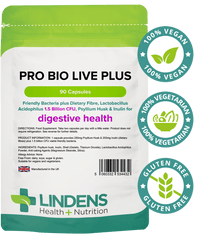 Pro Bio Live Plus (+dietary fibre) 90 Capsules - Authentic Vitamins