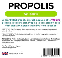 Propolis 1000mg Tablets (60 pack) - Authentic Vitamins