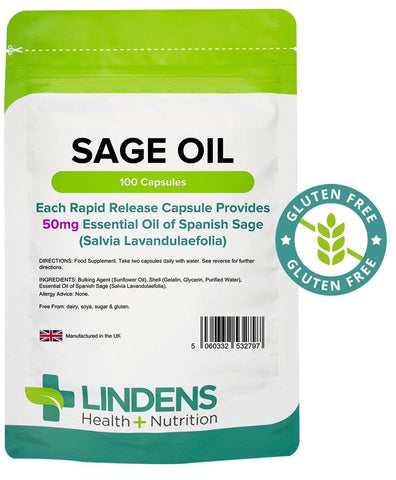 Sage (Essential Oil Caps 50mg) (100 pack) - Authentic Vitamins