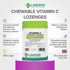 Vitamin C 1000mg Chewable Orange Flavour (60 Tablets) - Authentic Vitamins