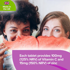 Vitamin C + Zinc Tablets 90 Tablets - Authentic Vitamins